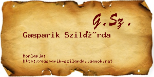 Gasparik Szilárda névjegykártya